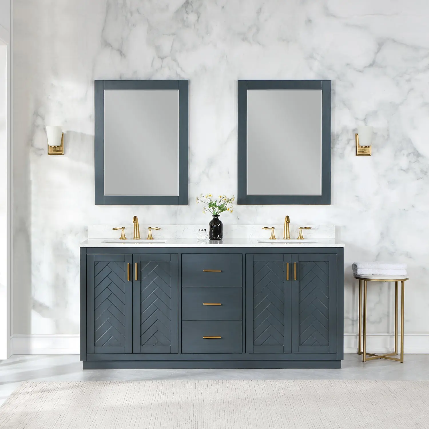 Gazsi 72" double vanity with top