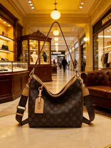 Large Capacity Vintage Floral Tote Bag, Elegant Crossbody Bag, Adjustable Shoulder Strap, Zipper Closure, Multiple Compartments, All Seasons, Fashionable Shoulder Bag, Floral Embossed Satchel