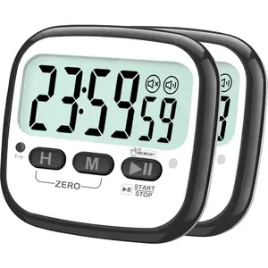 2-Pack  Kitchen Timers for Cooking, Digital Stop Watch Countdown Timer for , Teachers, Classroom, Office, Exercise -  Included
