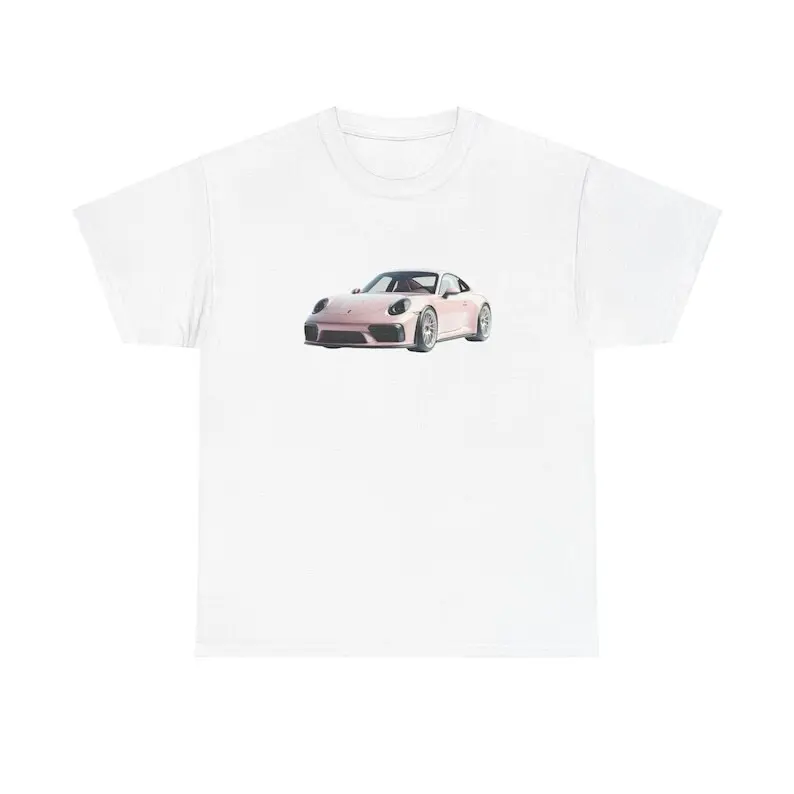 Funny Porsche T-Shirt, "Money for a Porsche" Tee, Light Pink Car Shirt, Unisex Cotton Tee, Gift for Car Enthusiasts, Birthday Present