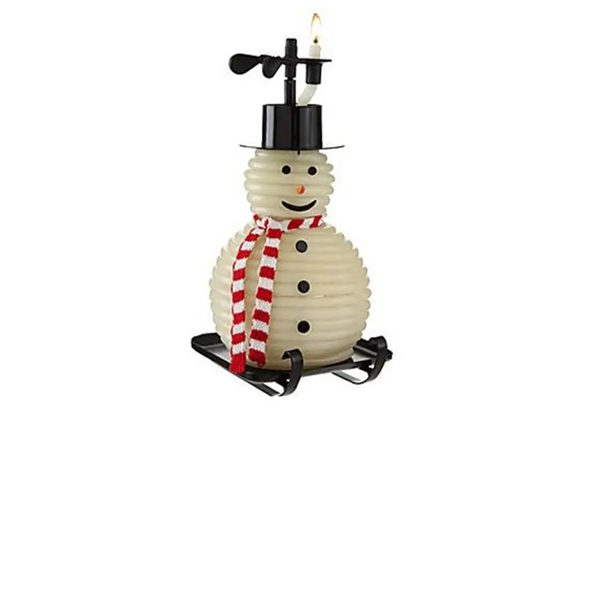 212 MAIN Vanilla Scented Wax Snowman Household Candle - 100-Hour Burn Time, Rustic Copper Metal Construction, Self-Extinguishing, Aroma Light, Christmas Gift, Home Decor, Room Decor, Light Up Your Space Decoration