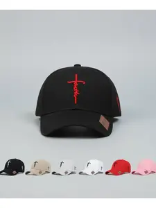 Faith Letter & Cross Embroidery Baseball Cap, Casual Outdoor Sports Hat for Men & Women, Adjustable Sun Protection Cap for Daily Wear, Adjustable Stylish Hat