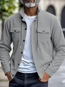 Men's Corduroy Jacket Coat, Spring & Fall Heavyweight Casual Outerwear, Durable Comfortable Design, Perfect for Outdoor Activities