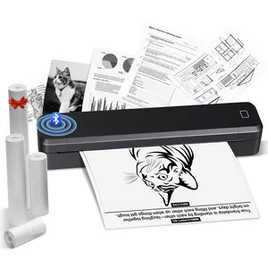 Portable Inkless Printer X8, Usb Powered Printer, Wireless Thermal Tattoo Machine, Supports A4 & Us Letter Paper, Compatible with Phone & Laptop, Battery/USB Dual Use