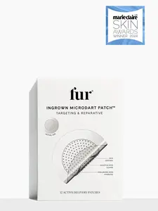 Fur Ingrown Microdart Patch - Targeting & Reparative Formula with Cica, Salicylic Acid, & Hyaluronic Acid - Vegan, Cruelty-Free, 12 Patches