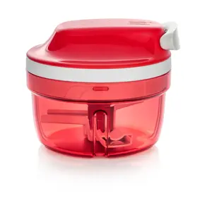 Tupperware SuperSonic Chopper Mini - Compact Manual Hand Chopper with Pull String Mechanism for Fast Efficient Food Prep 5" Diameter x 5" Tall Portable Versatile Kitchen Tool Utensils