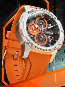 TIMEARTX Luxury Men's Watches High Quality Watches Automatic Round Design Fashion Luminous Waterproof Quartz Wristwatch Calendar Three Hands Casual Watch