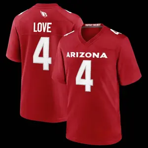 Unisex Football Love Arizona Alternate Draft First Round Pick No. 3 Team Game Jersey - Cardinal