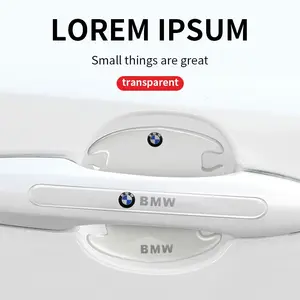 Bmw Car Door Bowl Handle Protection Sticker, Transparent Anti-Scratch, Car Door Trim Sticker, Fits All Bmw Series M 1 2 3 5 7 X1 X3 X5 X6 E90 E93 F10 F30 E60