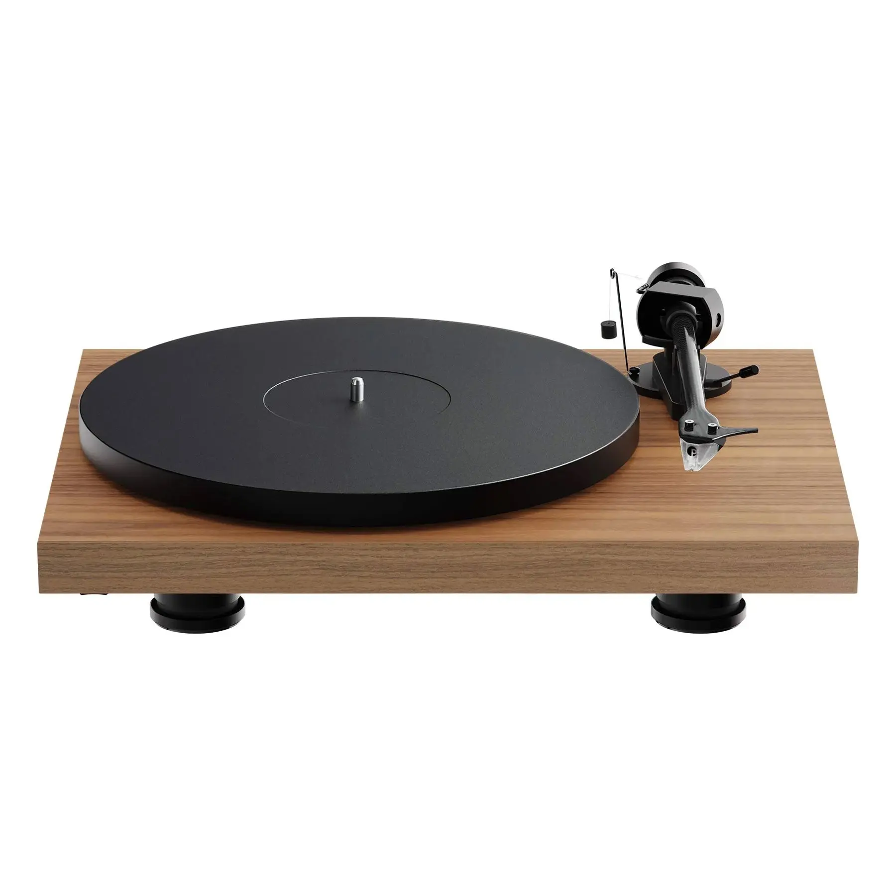 Pro-Ject Debut EVO 2 Turntable - 8.6" Carbon Fiber Tonearm, Belt Drive, Adaptive Anti-Skating, MDF Wood Body, Aluminum Platter, Lifetime