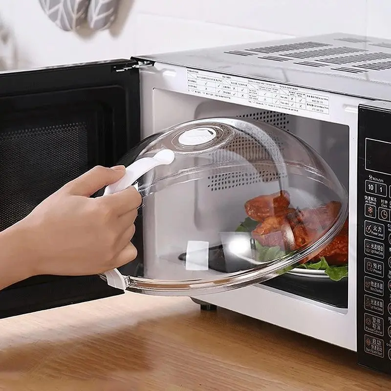 Microwave Heating Protection Cover, Round Wall-Mounted Lid, Anti-Splash, Heat Protection, Food Preservation, Oil Seal, Durable Kitchenware, Kitchen Gadgets, Home and Kitchen
