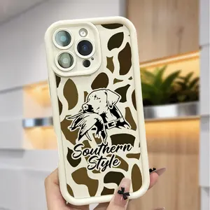 Southern Style Soft Case for iPhone 17 Air 16 Pro Max 15 Plus 14 13 12 11 X XS Shockproof Drop Protection Rugged Durable Silicone Cover Anti-Scratch Festive Design