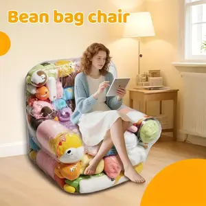 PVC Filled Animal Storage and Display Stand for Plush Toys - Cute Miniature Furniture for Room Decoration and Collectibles Storage (Dollless)