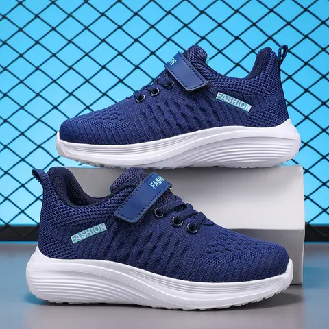 Lightweight Breathable Sports Shoes, Boys & Girls Running Shoes, Comfortable Outdoor Activities, Velcro Design, All Seasons