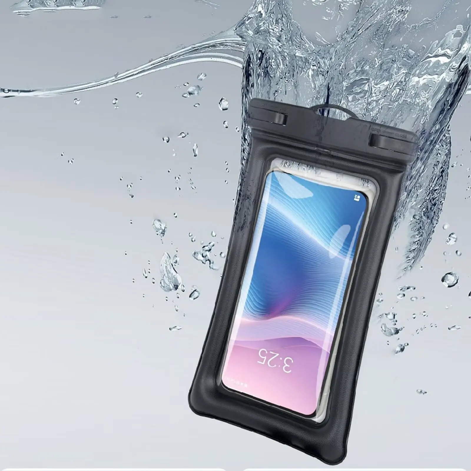 Waterproof phone bag, 1 piece; universal large-capacity transparent phone case with lanyard; swimming phone bag; phone accessories for swimming, beach, pool; phone accessories; cover; smartphone