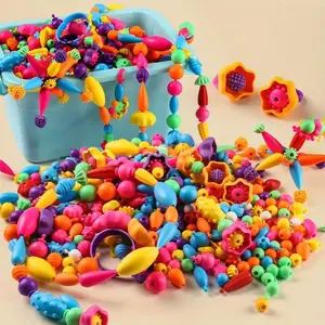 100/225 Pcs DIY Beads Kit for Girls, Creative Wireless Jewelry Making for Necklaces Bracelets, Unique Handmade Gift Beading Making