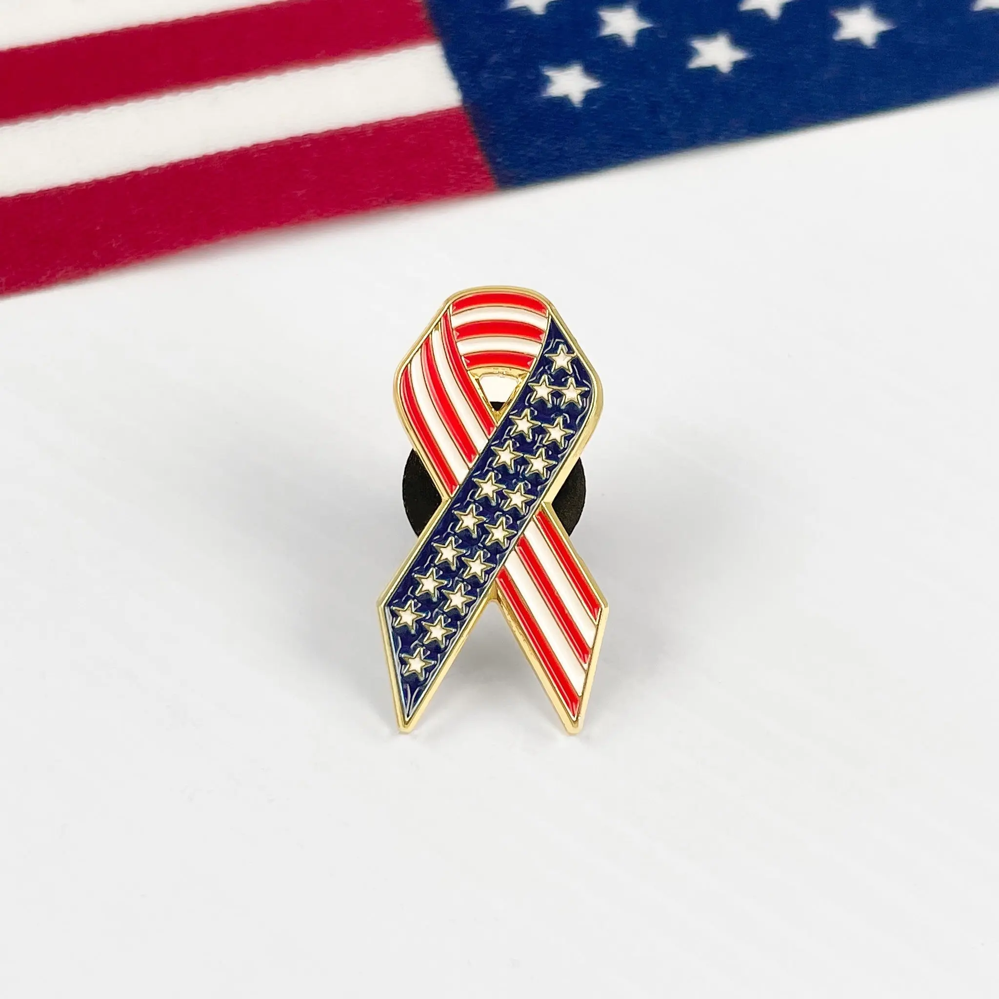 Cute American Ribbon Pin