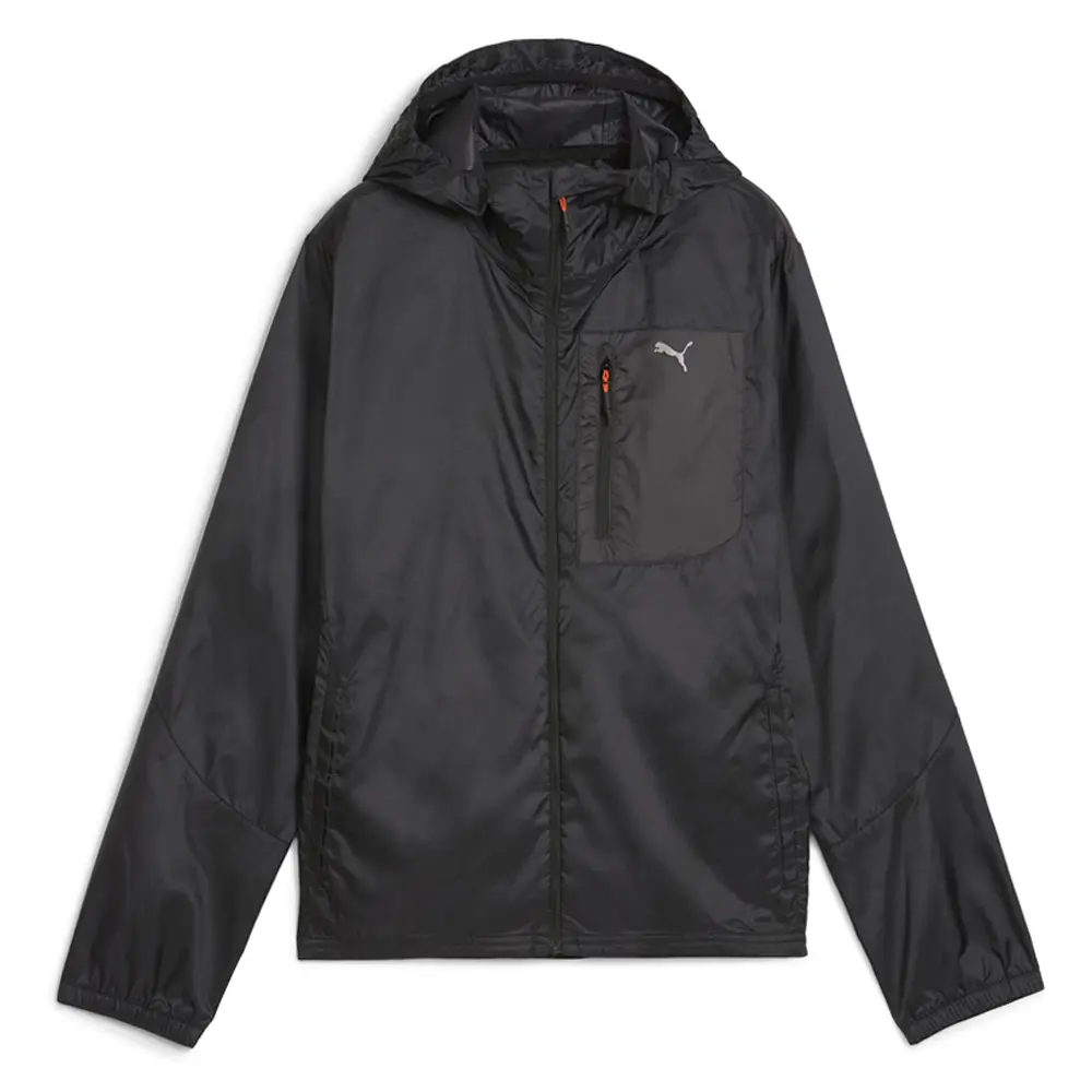 PUMA Womens Seasons Windcell Run Jacket Athletic Outerwear Casual - Black