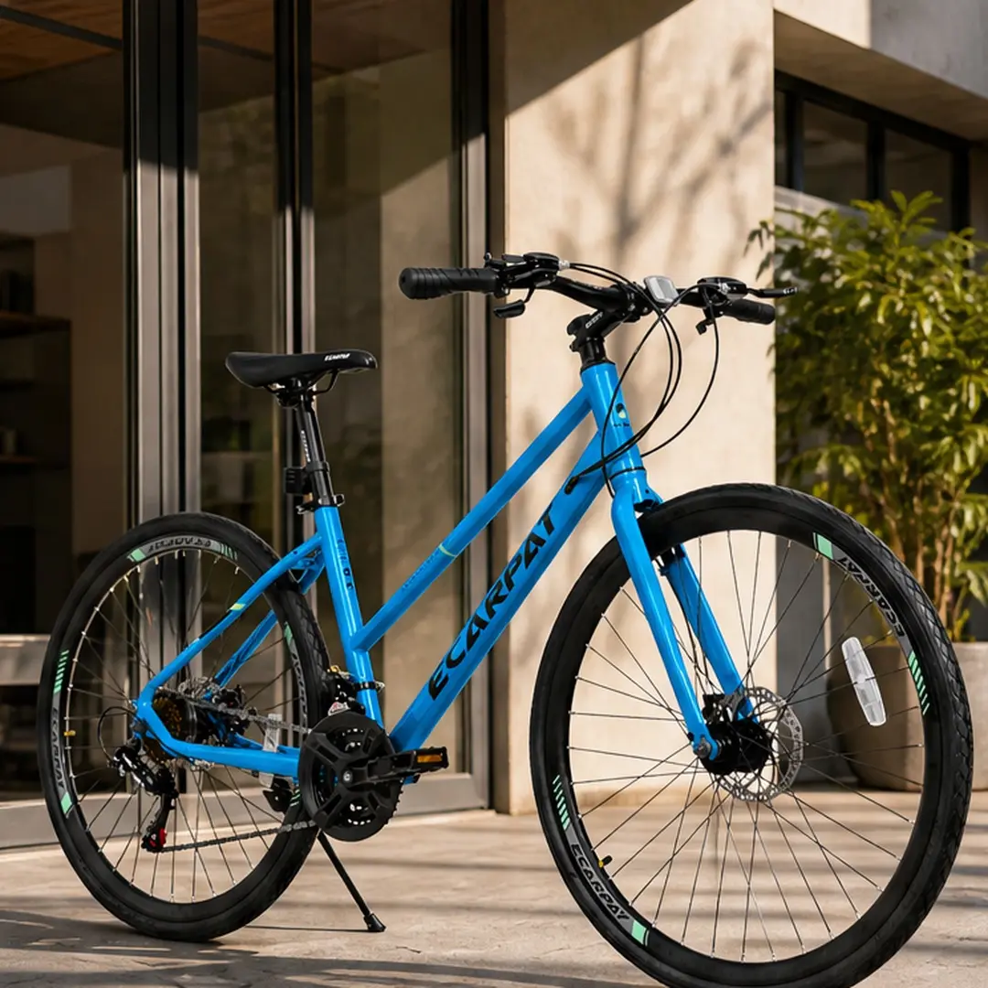 700C Classic Steel Frame Road Bike - 21-Speed Commuter Bicycle for Adults with Disc Brakes, Aluminum Alloy Wheels, 700C x 35Mm Tires, Daily Commute & Student Transportation