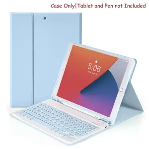 Keyboard Case for iPad 9th 8th 7th Generation 10.2 Inch, Detachable Magnetic Keyboard Case with Pencil Holder for iPad 9th/8th/7th & iPads Air 3rd 10.5"/iPads Pro 10.5", Tablet Accessories