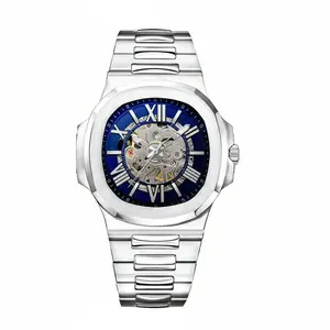 TEVISE 01A Classic Roman Skeleton Automatic Watch 42mm