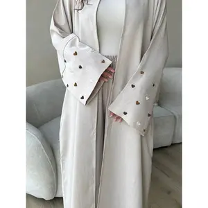 Love Heart Embroidered Abaya
