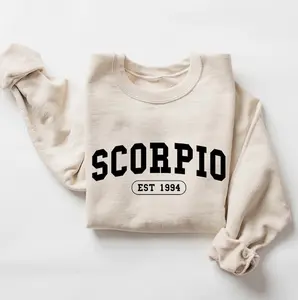 zodiac Sweatshirt, Custom Birth Year, Scorpio Est 1994 Sweater, Birthday Gift, Astrology Horoscope Pullover, Unisex Crewneck Scorpio