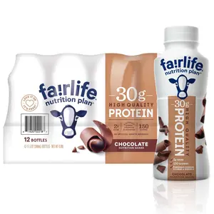 Fairlife Nutrition Plan 30g Protein Shake Chocolate 11.5 fl oz 12 pk High Quality Protein Smooth Nutrition Shake for Fitness and Healthcare