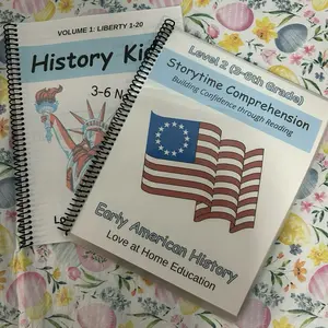 America Bundle: 3-6: Storytime Comprehension AMERICA and History Kids TG & 3-6 notebook