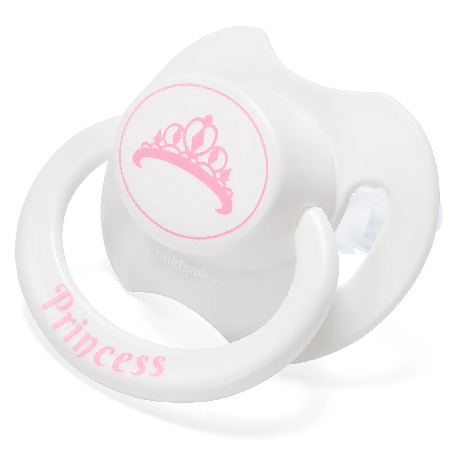 LittleForBig Bigshield Generation-II Adult Sized "Princess" Crown Printed Pacifier,Lifestyle Accessory,DIY Collectible