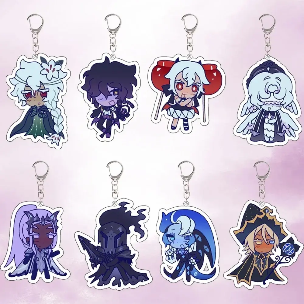 Cookie Run Kingdom Keychains - Shadow Milk Candy Apple Pure Vanilla Sapphire Game Keychain Acrylic Charms, Kawaii, Cute, Durable, And Perfect For Bags, Keys, Or Gifts. Great For Daily Use Or As Thoughtful Little Gifts For Your Friends And Yourself.