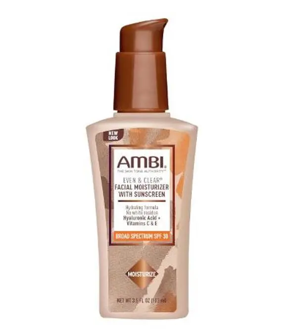 Ambi Even & Clear Daily Facial Moisturizer with SPF 30, 3.5 Ounce