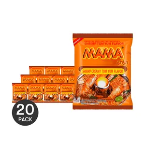 20Packs MAMA Oriental Style Instant Noodles Shrimp Creamy Tom Yum Flavor 90g/Pack