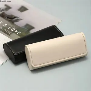 Unisex PU Leather Glasses Storage Box - Anti-Pressure Portable Eyewear Case for Sunglasses Myopia Glasses