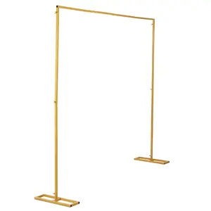 2M X 2M Wedding Background Frame Wrought Iron Decorative Flower Stand Custom Wedding Square Arch Shelf Wedding Decoration