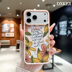 Floral Bible Verses Isaiah 12:2 Pattern Magnetic MagSafe Phone Case for iPhone 17 Air/16 Pro Max 15 Pro 14 13 12 11 Plus Shockproof Slim Protective Cover Casing
