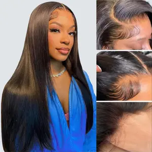 [Must-Have] Megalook Wear Go Straight Glueless Wig Pre-everything Tiny Knots HD Lace Front Wig Real Ear To Ear With Invisi Draw-string Wig Beginner Friendly