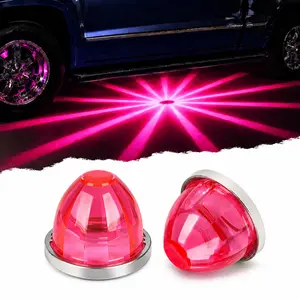 Semi Truck Clearance Marker Lights, Watermelon LED Side Lamps with Strobe & Constant Modes for Trailer Lorry Bus Pickup
