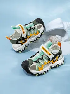 HOBIBEAR Children's Sandals Summer Girls' Sandals Lightweight Headband Anti collision Boys' Velcro Sandals