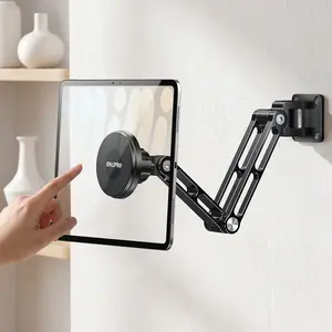 OHLPRO Magnetic Alloy Tablet Wall Mount, 360° Rotatable Aluminum Holder, Articulating Swivel Stand for 4.7-13 Inch iPad Pro/Air/Mini, Galaxy Tab, iPhone cute 360 protectori pad
