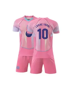 Kids Sports Set for Boys and Girls, Breathable Training Suit for Football Fans, Lamine Yamal Casual Short Sleeve and Shorts, Great Christmas Gift