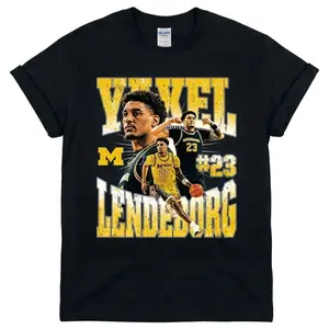 [MADE IN US] SLAM Cover Tee - Yaxel Lendeborg Shirt, College Basketball Team Graphic Shirt, Sports Game Day Shirt, Vintage Basketball Tee, Athlete Graphic Shirt, Basketball Lover Shirt, Gift for Sports Fans