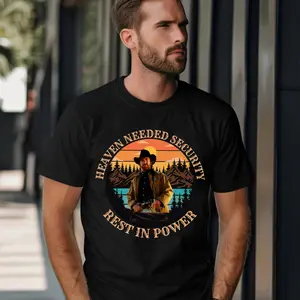 RIP CHUCK NORRIS Shirt, Heaven Needed Security, Chuck Norris Shirt, Rest In Peace, Limited Chuck Norris Actor Movie Drama Television Series