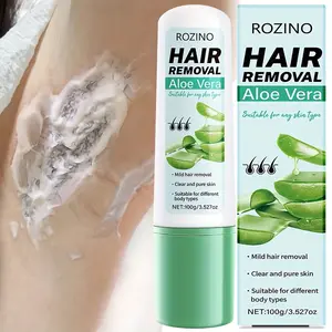 Rozino Super-Clean Scraper Hair Removal Cream with Aloe Vera Mild Hair Removal for All Skin Types 100g