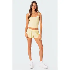 Edikted Women's Irene Low Rise Pointelle Micro Shorts