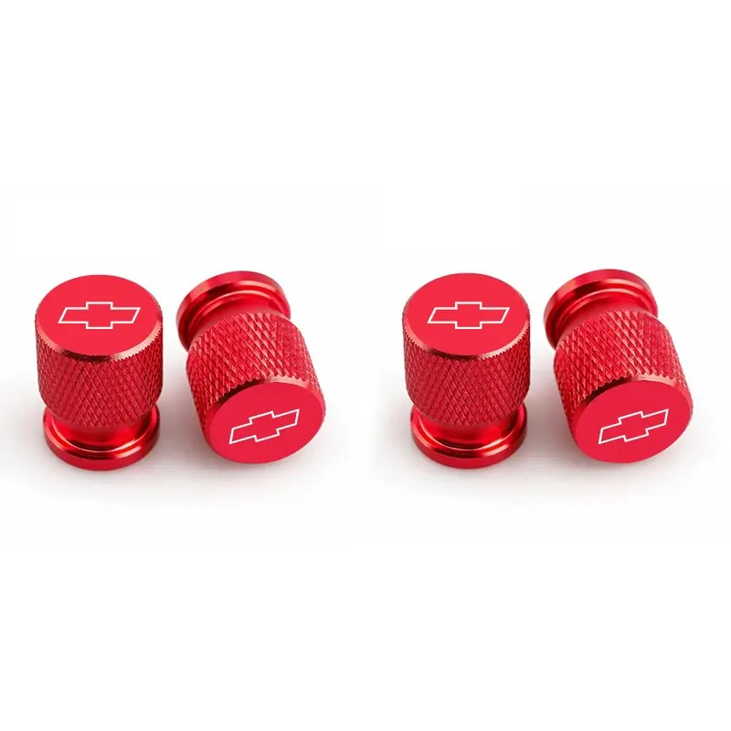 Car Wheel Tire Valve Caps, Tyre Stem Covers, Airdust Waterproof, Car Accessories, Automotive, for Chevrolet Cruze, Silverado, Traverse, Spark, Equinox, Cobalt, Malibu, Aveo, Sonic, Orlando, Vehicle