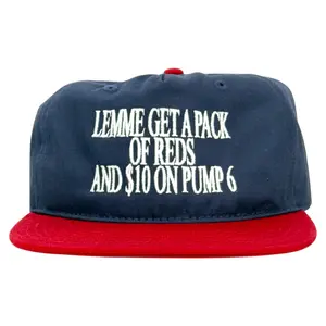 Lemme Get A Pack Of Reds And $10 On Pump 6 Vintage Cap Novelty Funny humor Custom Embroidery