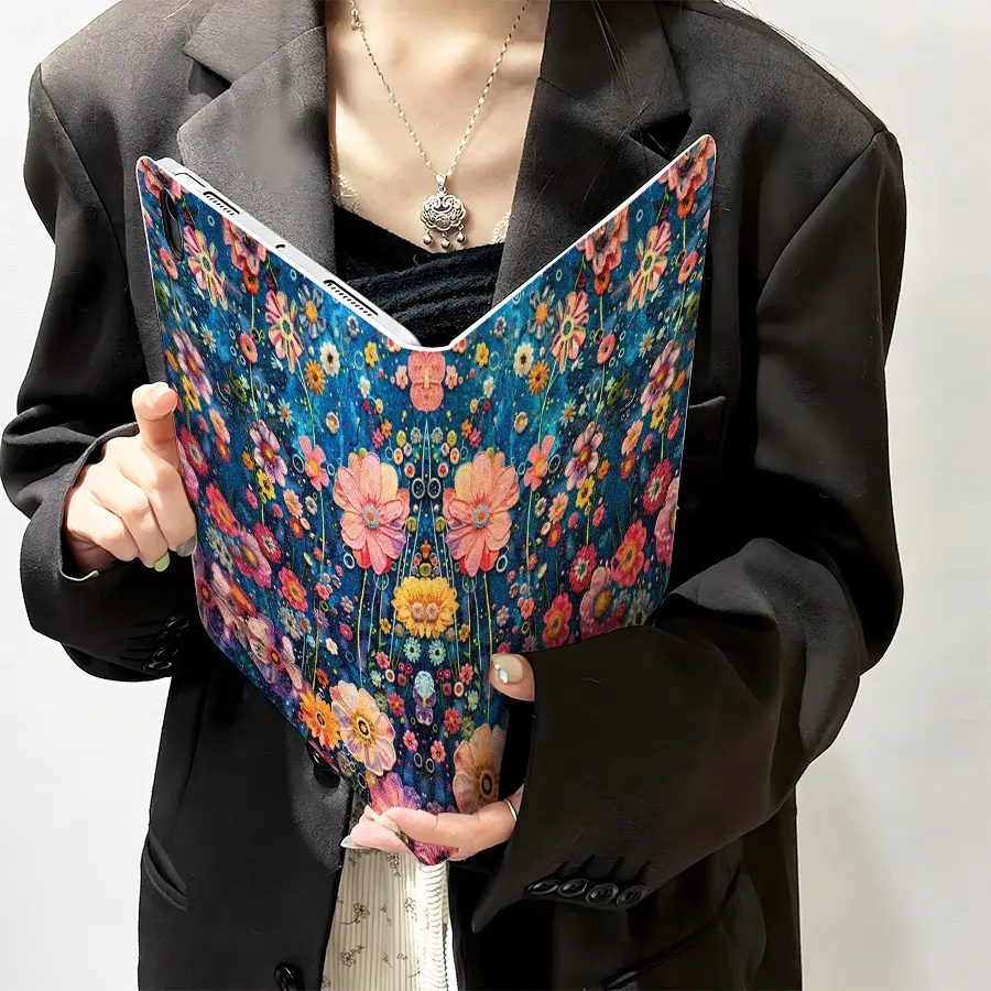 A Protective Folio Tablet Case with Pen Holder,book-style tablet case compatible with XIAOMI5/5PRO/6/6PRO/7/7PRO/6S PRO/REDMI SE,Auto Sleep/Wake Function/Smart Case