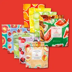 Tamalitoz - The Santo Cielo Pack, 10 pouch variety pack with our star lineup,  Watermelon,Mango, Tamarind, Pineapple , Cucumber , Cherry ,  Green Apple, Blood Orange, Peach and Cranberry Candy