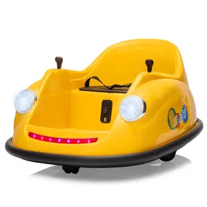 GARVEE 12V Electric Toddler Ride-On Bumper Car - Parent Remote Control, LED Lights, 2-Speed Settings, 360° Spin, ASTM Certified